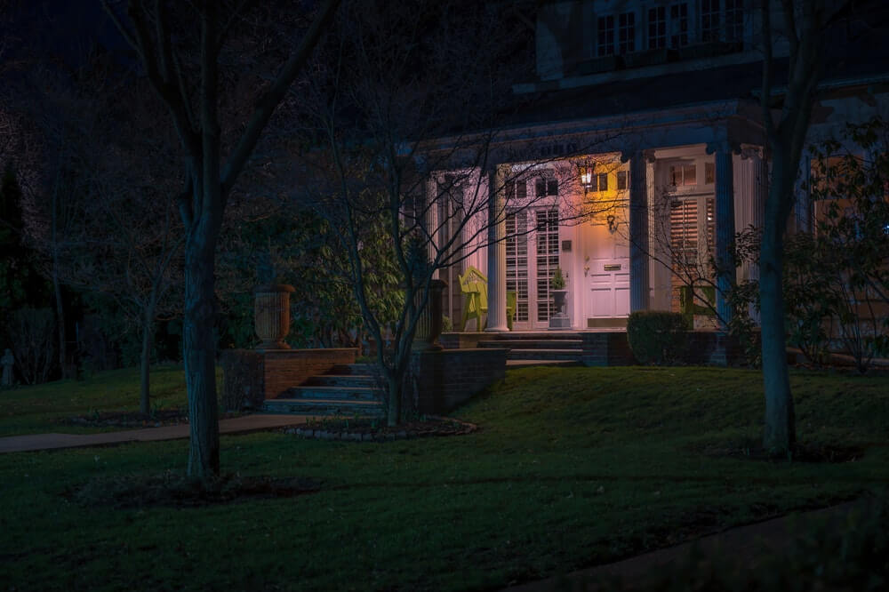 Setting up Lights Outside a House 2